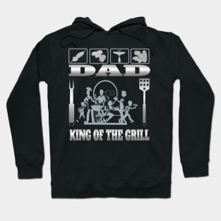 Dad King of the Grill Gifts Father's Day Present for Daddy Hoodie